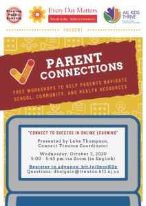 Parent connections poster.